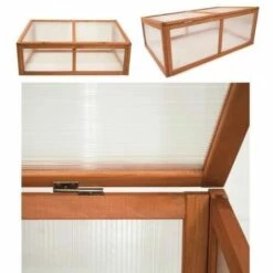 HECHT Serre En Bois Jardin Chassis De Couche Herba 100 X 40 X 60 Cm -France Serre de jardin Soldes 2022 10088656 3