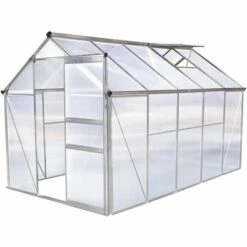 HABITAT ET JARDIN Serre Jardin Polycarbonate "Hortensia" - 6m² - Transparent.