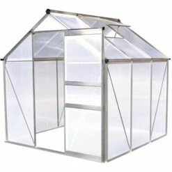 HABITAT ET JARDIN Serre Jardin Polycarbonate "Hortensia" - 3,65m² - Transparent.