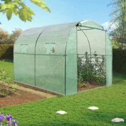 IDMARKET Serre Tunnel De Jardin 4 Saisons 6M² Verte Gamme Maraîchère ROMA 2x3M - Vert -France Serre de jardin Soldes 2022 11311711 3