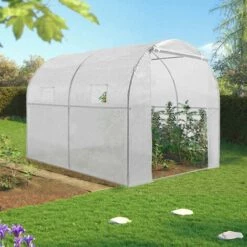 IDMARKET Bâche De Rechange 130G/M² Pour Serre Tunnel 6M² Blanche 4 Saisons ROMA - Blanc 11 IDMARKET Bâche De Rechange 130G/M² Pour Serre Tunnel 6M² Blanche 4 Saisons ROMA - Blanc -France Serre de jardin Soldes 2022 11311712 5