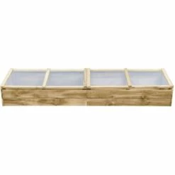VidaXL Serre Bois De Pin Imprégné 200x50x35 Cm - Brun -France Serre de jardin Soldes 2022 11329871 2