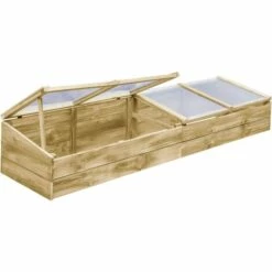 VidaXL Serre Bois De Pin Imprégné 200x50x35 Cm - Brun -France Serre de jardin Soldes 2022 11329871 4