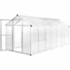 VidaXL Serre Aluminium 421x190x195 Cm 15,6 M³ - Transparent 2 VidaXL Serre Aluminium 421x190x195 Cm 15,6 M³ - Transparent -France Serre de jardin Soldes 2022 11742106 1
