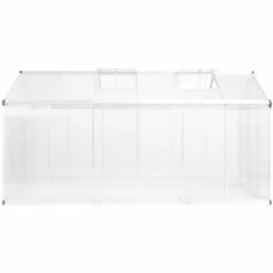 VidaXL Serre Aluminium 362x190x195 Cm 13,41 M³ - Transparent 8 VidaXL Serre Aluminium 362x190x195 Cm 13,41 M³ - Transparent -France Serre de jardin Soldes 2022 12001564 2