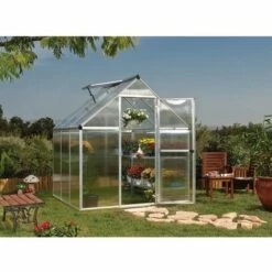 PALRAM Serre En Polycarbonate "Multiline" - 3,4 M² -France Serre de jardin Soldes 2022 1243388 2