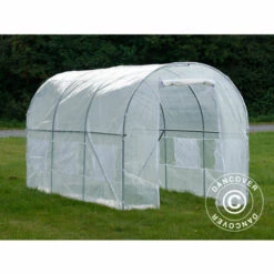 DANCOVER Serre Tunnel 2x4,5x2m, 9m², Transparent - Transparent -France Serre de jardin Soldes 2022 12728238 3
