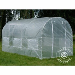 DANCOVER Serre Tunnel 2x4,5x2m, 9m², Transparent - Transparent -France Serre de jardin Soldes 2022 12728238 4