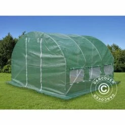 DANCOVER Serre Tunnel 3x3x2m, 9m², Vert - Vert -France Serre de jardin Soldes 2022 12728251 4
