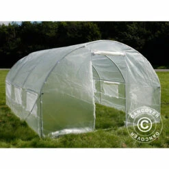 DANCOVER Serre Tunnel 3x4,5x2m, 13,5m², Transparent - Transparent
