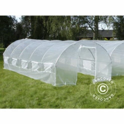 DANCOVER Serre Tunnel 3x8x2m, 24m², Transparent - Transparent -France Serre de jardin Soldes 2022 12728270 4