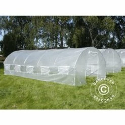 DANCOVER Serre Tunnel 4x8x2m, 32m², Transparent - Transparent