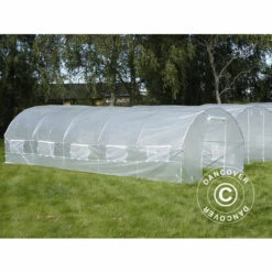 DANCOVER Serre Tunnel 4x8x2m, 32m², Transparent - Transparent -France Serre de jardin Soldes 2022 12728284 3