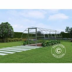 DANCOVER Serre Polycarbonate TITAN Arch 280, 18m², 3x6m, Argent - Argenté 11 DANCOVER Serre Polycarbonate TITAN Arch 280, 18m², 3x6m, Argent - Argenté -France Serre de jardin Soldes 2022 12728367 5