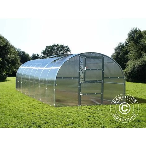 DANCOVER Serre Polycarbonate TITAN Arch 280, 24m², 3x8m, Argent - Argenté 5 DANCOVER Serre Polycarbonate TITAN Arch 280, 24m², 3x8m, Argent - Argenté – Image 3