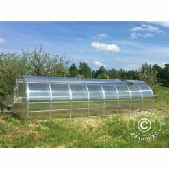 DANCOVER Serre Polycarbonate TITAN Arch 280, 24m², 3x8m, Argent - Argenté 11 DANCOVER Serre Polycarbonate TITAN Arch 280, 24m², 3x8m, Argent - Argenté -France Serre de jardin Soldes 2022 12728368 5