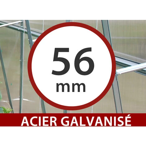 DANCOVER Extension Pour La Serre En Polycarbonate, TITAN Classic 480, 4,7m², 2,35x2m, Argent - Argenté 4 DANCOVER Extension Pour La Serre En Polycarbonate, TITAN Classic 480, 4,7m², 2,35x2m, Argent - Argenté – Image 2