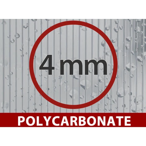 DANCOVER Extension Pour La Serre En Polycarbonate, Duo, 4m², 2x2m, Argent - Argenté 3 DANCOVER Extension Pour La Serre En Polycarbonate, Duo, 4m², 2x2m, Argent - Argenté