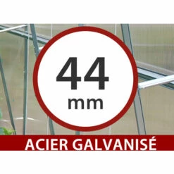 DANCOVER Extension Pour La Serre En Polycarbonate, Duo, 4m², 2x2m, Argent - Argenté 11 DANCOVER Extension Pour La Serre En Polycarbonate, Duo, 4m², 2x2m, Argent - Argenté -France Serre de jardin Soldes 2022 12987912 5