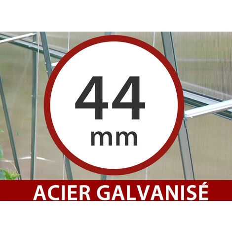 DANCOVER Extension Pour La Serre En Polycarbonate, Duo, 4m², 2x2m, Argent - Argenté 7 DANCOVER Extension Pour La Serre En Polycarbonate, Duo, 4m², 2x2m, Argent - Argenté – Image 5
