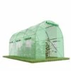 EUROSPEN Serre De Jardin Tunnel 7m² - Bâche Armée - Avec Fenêtres Latérales Et Porte Zipée - Vert -France Serre de jardin Soldes 2022 13183092 1