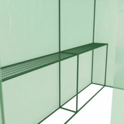 EUROSPEN Serre De Jardin 2m² - Bâche Armée - Avec étagères Et Porte Zipée - Vert -France Serre de jardin Soldes 2022 13183095 5