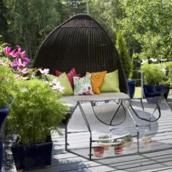 Relaxdays Serre De Jardin Tomates Toit Pointu Serre Tomates Bâche Housse Transparente 60 X 120 X 60 Cm, Transparent -France Serre de jardin Soldes 2022 13235359 5