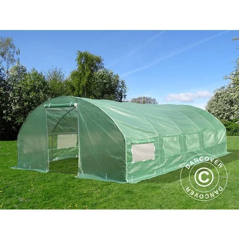 DANCOVER Serre Tunnel 4x6,6x2m, 26,4m², Vert - Vert 3 DANCOVER Serre Tunnel 4x6,6x2m, 26,4m², Vert - Vert