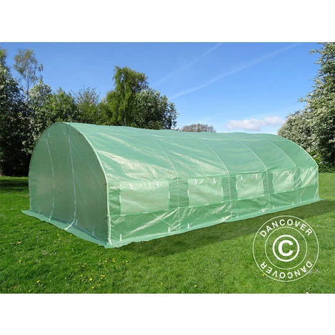DANCOVER Serre Tunnel 4x6,6x2m, 26,4m², Vert - Vert 4 DANCOVER Serre Tunnel 4x6,6x2m, 26,4m², Vert - Vert – Image 2