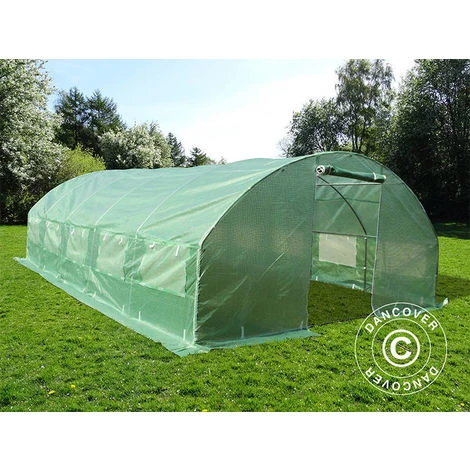 DANCOVER Serre Tunnel 4x6,6x2m, 26,4m², Vert - Vert 5 DANCOVER Serre Tunnel 4x6,6x2m, 26,4m², Vert - Vert – Image 3
