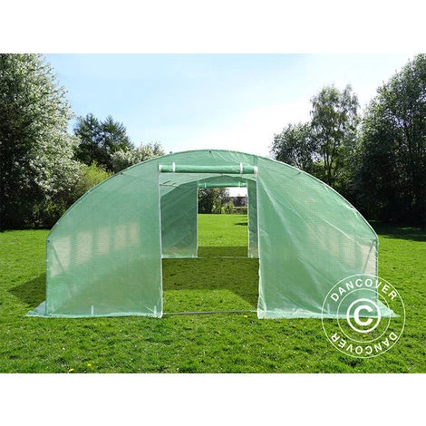 DANCOVER Serre Tunnel 4x6,6x2m, 26,4m², Vert - Vert 7 DANCOVER Serre Tunnel 4x6,6x2m, 26,4m², Vert - Vert – Image 5