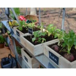 Palram - Canopia | Serre De Jardin Hybrid 2.3m² Argent -France Serre de jardin Soldes 2022 13736037 2