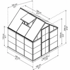 Palram - Canopia | Serre De Jardin Hybrid 3.4m² Verte -France Serre de jardin Soldes 2022 13736044 5