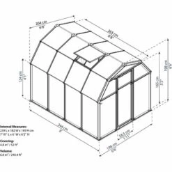 Palram - Canopia | Serre De Jardin Eco Grow 5.4m² Verte -France Serre de jardin Soldes 2022 13736054 5
