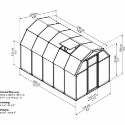 Palram - Canopia | Serre De Jardin Eco Grow 6.7m² Verte -France Serre de jardin Soldes 2022 13736055 5