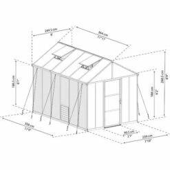 Palram - Canopia | Serre De Jardin Glory 9.2m² Grise 11 Palram - Canopia | Serre De Jardin Glory 9.2m² Grise -France Serre de jardin Soldes 2022 13736074 5