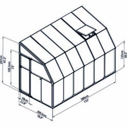 Palram - Canopia | Véranda Sun Room 2X4 Blanche 9 Palram - Canopia | Véranda Sun Room 2X4 Blanche -France Serre de jardin Soldes 2022 13736192 4
