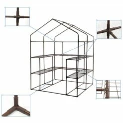 Sekey Serre De Jardin 143 X 143 X 195 Cm -France Serre de jardin Soldes 2022 13755812 4