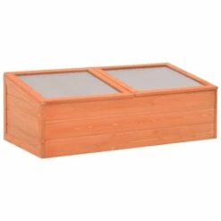 VIDAXL Serre Bois 100 X 50 X 34 Cm - Brun - Pelouses Et Jardins - Jardinage - Serres - Brun - Brun