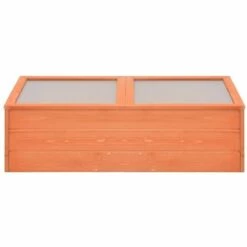 VIDAXL Serre Bois 100 X 50 X 34 Cm - Brun - Pelouses Et Jardins - Jardinage - Serres - Brun - Brun -France Serre de jardin Soldes 2022 14270844 3