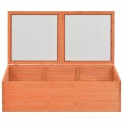 VIDAXL Serre Bois 100 X 50 X 34 Cm - Brun - Pelouses Et Jardins - Jardinage - Serres - Brun - Brun -France Serre de jardin Soldes 2022 14270844 5