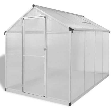 Serre Renforcée En Aluminium Avec Cadre De Base 4,6 M² VidaXL 4 Serre Renforcée En Aluminium Avec Cadre De Base 4,6 M² VidaXL – Image 2