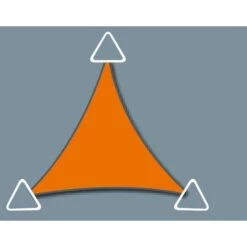 DIRECT FILET Voile D'ombrage Imperméable De 5.9x5.9x5.9m Format Triangle à Tendre | Terracotta