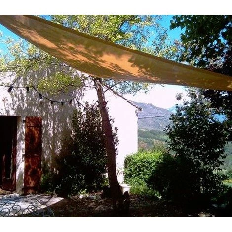 DIRECT FILET Voile D'ombrage Imperméable De 5.9x5.9x5.9m Format Triangle à Tendre | Terracotta 5 DIRECT FILET Voile D'ombrage Imperméable De 5.9x5.9x5.9m Format Triangle à Tendre | Terracotta – Image 3