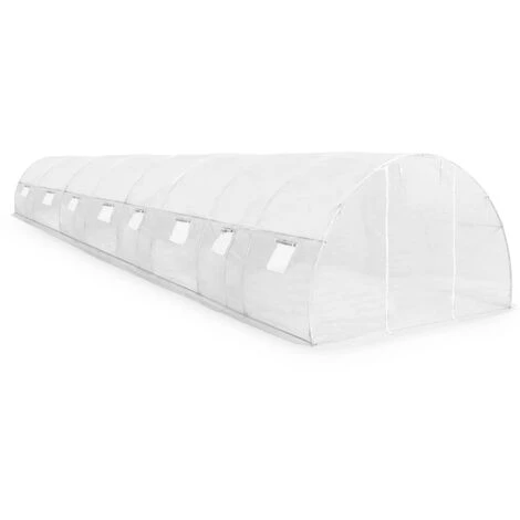 VidaXL Serre 36 M² 1200x300x200 Cm - Blanc 5 VidaXL Serre 36 M² 1200x300x200 Cm - Blanc – Image 3