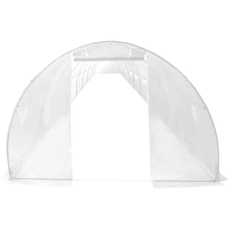 VidaXL Serre 36 M² 1200x300x200 Cm - Blanc 6 VidaXL Serre 36 M² 1200x300x200 Cm - Blanc – Image 4