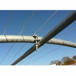 ATOUT LOISIR Serre Tunnel PRO-450 Larg 4.50 M, L 4 M, Façade 1 Porte Simple Et 1 Façade Pleine -France Serre de jardin Soldes 2022 15011886 3