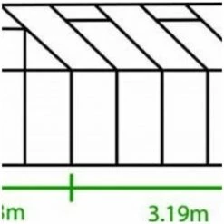 HALLS Serre Polycarbonate Popular 106 - 6.20 M², Couleur Silver, Base Avec Base - Silver -France Serre de jardin Soldes 2022 16255966 4