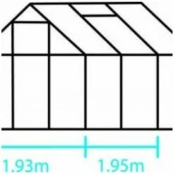 HALLS Popular 66 En Verre Horticole - 3.80 M², Couleur Forest Green, Base Sans Base - Forest Green -France Serre de jardin Soldes 2022 16255971 4