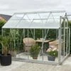 HALLS Serre En Verre Horticole Popular 86 - 5 M², Couleur Silver, Base Sans Base - Silver -France Serre de jardin Soldes 2022 16255989 1